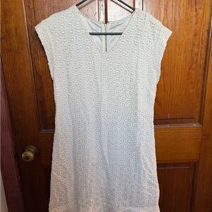 Kate Spade Cream Textured Mini Dress